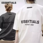 FOG FEAR OF GOD 複線 ESSENTIALS 高街男女情侶背面 LOGO 字母短袖T恤