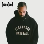 FEAR OF GOD FOG 7TH 第七季主線 BASEBALL 字母植絨印花高街男女情侶抓絨連帽衛衣