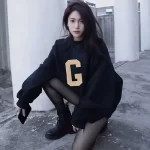 FEAR OF GOD FOG 7TH 第七季主線高街男女情侶 G 字母植絨印花圓領套頭衛衣
