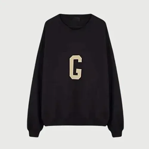 FEAR OF GOD FOG 7TH 第七季主線高街男女情侶 G 字母植絨印花圓領套頭衛衣 FEAR OF GOD FOG 7TH 第七季主線高街男女情侶 G 字母植絨印花圓領套頭衛衣