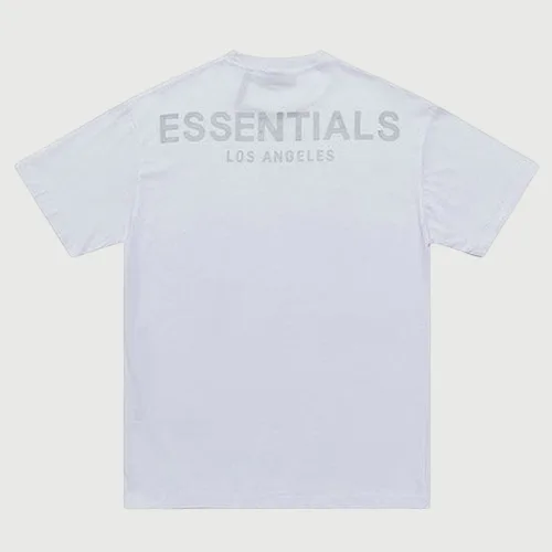 FOG FEAR OF GOD 複線 ESSENTIALS 洛杉磯 LA 限定反光高街男女圓領短袖T恤