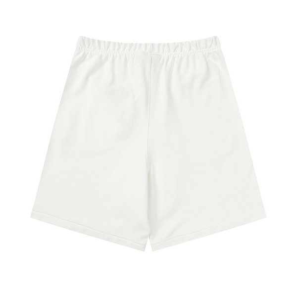 FOG MYGUSS FEAR OF GOD 主線三條槓硅膠男女寬鬆運動短褲五分褲 白色