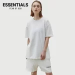 FEAR OF GOD FOG ESSENTIALS 複線高街男女立體小標植絨高街男女情侶短褲反光五分褲