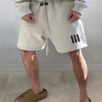 【3色現貨】FEAR OF GOD FOG MYGUSS 主線三條槓硅膠男女寬鬆運動短褲五分褲