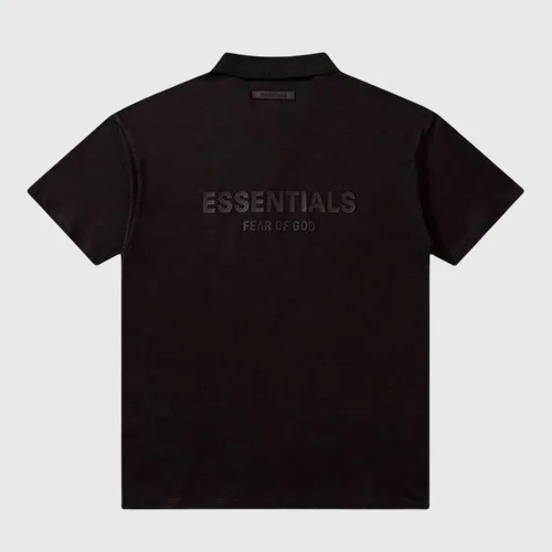 FOG FEAR OF GOD 複線 ESSENTIALS 高街男女情侶背面 LOGO 字母短袖POLO衫