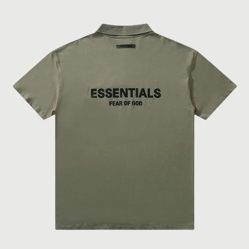 FOG FEAR OF GOD 複線 ESSENTIALS 高街男女情侶背面 LOGO 字母短袖POLO衫