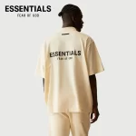FOG FEAR OF GOD 複線 ESSENTIALS 高街男女情侶背面 LOGO 字母短袖POLO衫