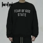 【3色現貨】FOG FEAR OF GOD STATE 貼布刺繡雙排字母圓領衛衣