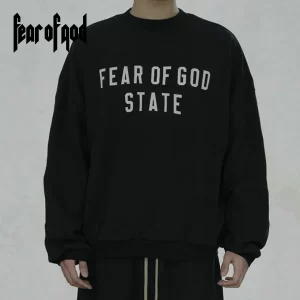 【3色現貨】FOG FEAR OF GOD STATE 貼布刺繡雙排字母圓領衛衣