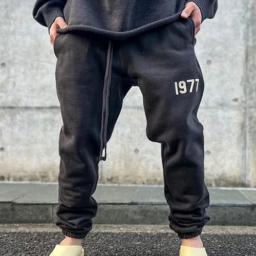 FOG FEAR OF GOD 複線 ESSENTIALS 1977 植絨高街男女衛褲休閒運動長褲