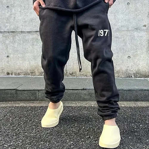 FOG FEAR OF GOD 複線 ESSENTIALS 1977 植絨高街男女衛褲休閒運動長褲