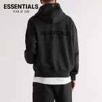 FOG FEAR OF GOD 複線 ESSENTIALS 高街男女情侶植絨小標背標 LOGO 插肩連帽衛衣