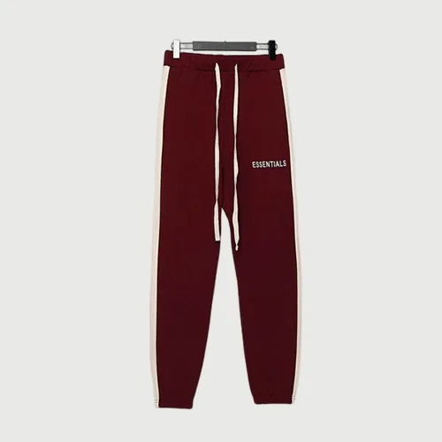FEAR OF GOD FOG ESSENTIALS 複線加州條紋拼接束腳衛褲運動長褲