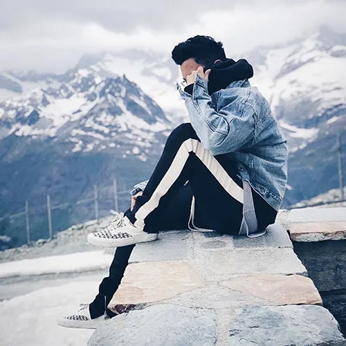 FEAR OF GOD FOG ESSENTIALS 複線加州條紋拼接束腳衛褲運動長褲