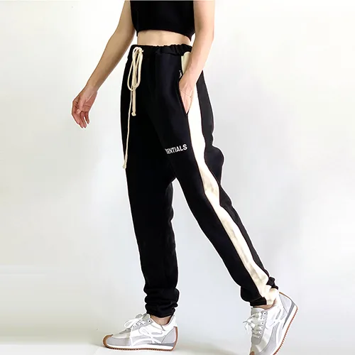 FEAR OF GOD FOG ESSENTIALS 複線加州條紋拼接束腳衛褲運動長褲