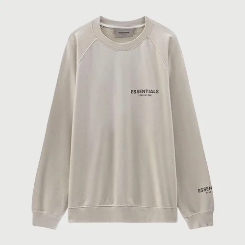 FEAR OF GOD FOG ESSENTIALS 8TH 第八季複線高街男女反光小字母圓領衛衣 FEAR OF GOD FOG ESSENTIALS 8TH 第八季複線高街男女反光小字母圓領衛衣