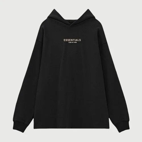 FEAR OF GOD FOG ESSENTIALS 8TH 第八季複線高街男女植絨小字母衛衣連帽衫