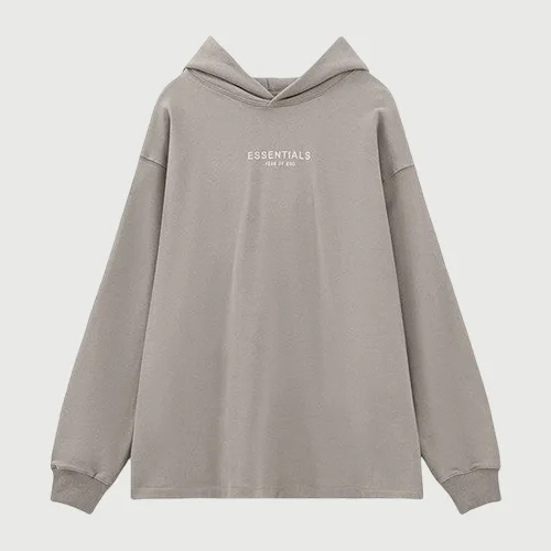 FEAR OF GOD FOG ESSENTIALS 8TH 第八季複線高街男女植絨小字母衛衣連帽衫