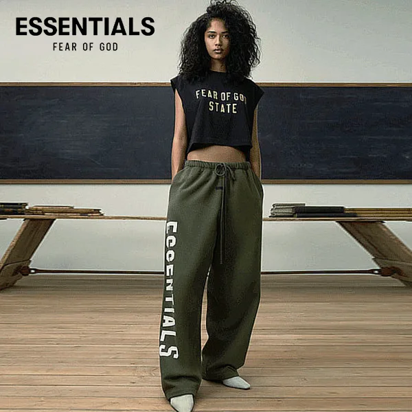 【8色現貨】FEAR OF GOD 複線 ESSENTIALS 大字母印花休閒長褲運動褲 - ESSENTIALS 衣服代購-FEAR OF ...