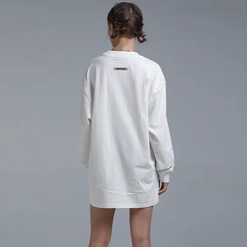 FOG FEAR OF GOD 複線 ESSENTIALS 立體硅膠字母高街男女寬鬆長袖T恤