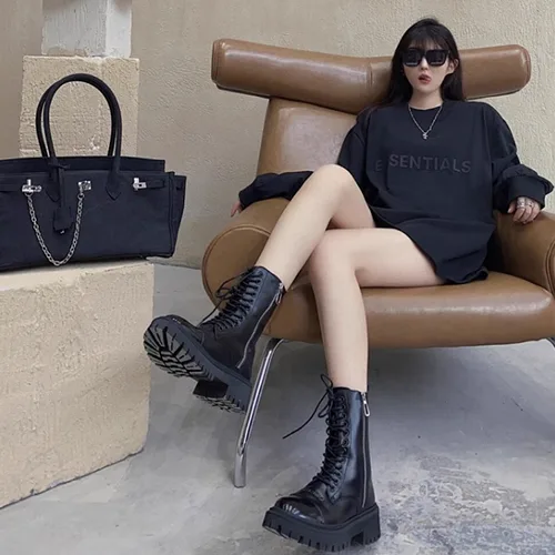 FOG FEAR OF GOD 複線 ESSENTIALS 立體硅膠字母高街男女寬鬆長袖T恤
