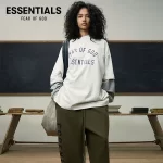 FOG ESSENTIALS 複線弧形字母印花寬鬆男女同款短袖T恤