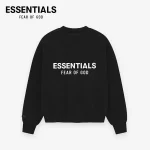FEAR OF GOD ESSENTIALS 複線高街男女壓花加絨圓領套頭衛衣