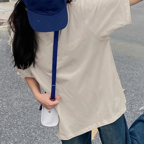 FOG FEAR OF GOD 複線 ESSENTIALS 胸口小標字母男女圓領短袖T恤