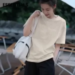FOG FEAR OF GOD 複線 ESSENTIALS 胸口小標字母男女圓領短袖T恤