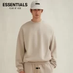 FOG FEAR OF GOD 複線 ESSENTIALS 23FW 高街男女胸前小字母 LOGO 圓領套頭衛衣