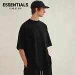 FEAR OF GOD ESSENTIALS 雲系列男女同款胸前小字母LOGO圓領短袖T恤