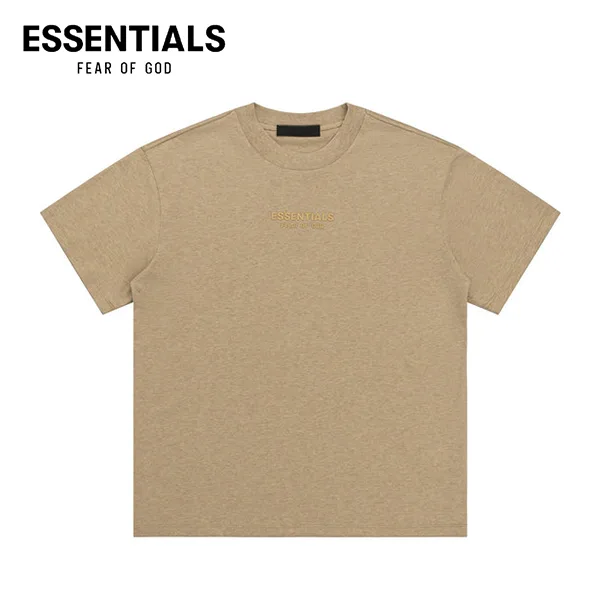 FEAR OF GOD ESSENTIALS 雲系列男女同款胸前小字母LOGO圓領短袖T恤 FEAR OF GOD ESSENTIALS 雲系列男女同款胸前小字母LOGO圓領短袖T恤