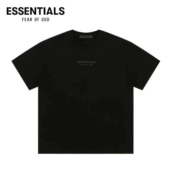 FEAR OF GOD ESSENTIALS 雲系列男女同款胸前小字母LOGO圓領短袖T恤 FEAR OF GOD ESSENTIALS 雲系列男女同款胸前小字母LOGO圓領短袖T恤