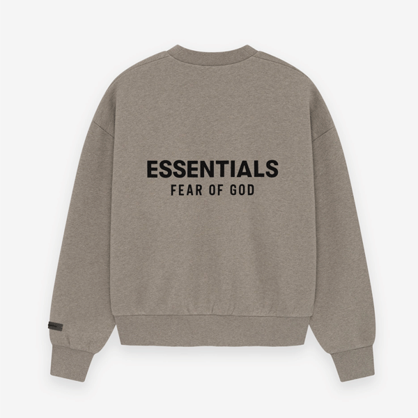 【2色現貨】FEAR OF GOD ESSENTIALS 複線高街男女壓花加絨圓領套頭衛衣 - ESSENTIALS 衣服代購-FEAR OF ...