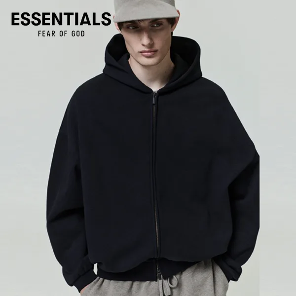【3色現貨】FOG ESSENTIALS 第九季複線高街休閒寬鬆壓印系列拉鍊連帽外套 - ESSENTIALS 衣服代購-FEAR OF ...