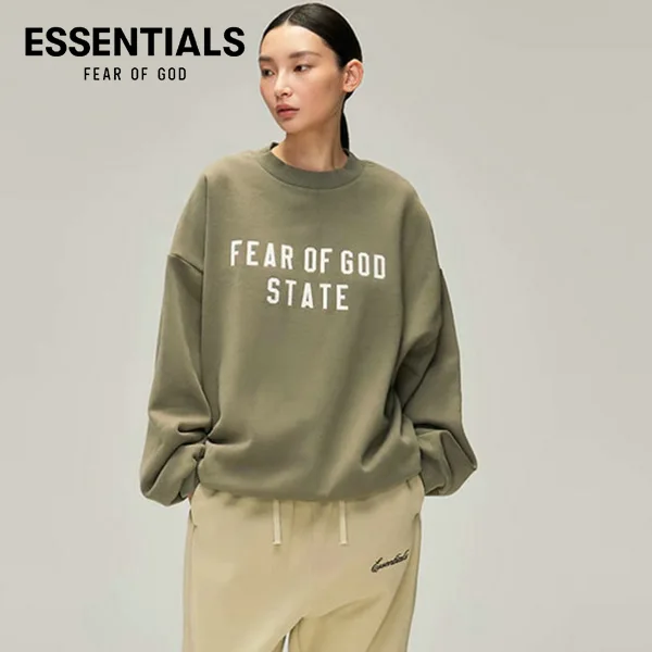 【2色現貨】FEAR OF GOD ESSENTIALS 複線高街 90's 廓形圓領衛衣 - ESSENTIALS 衣服代購-FEAR OF ...