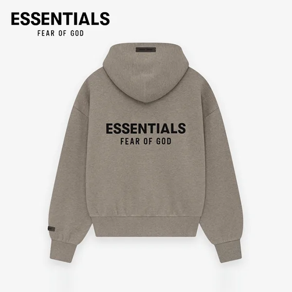 【2色現貨】FEAR OF GOD FOG ESSENTIALS 高街男女背標雙拉鍊加絨連帽衛衣外套開衫帽衫 - ESSENTIALS 衣服 ...