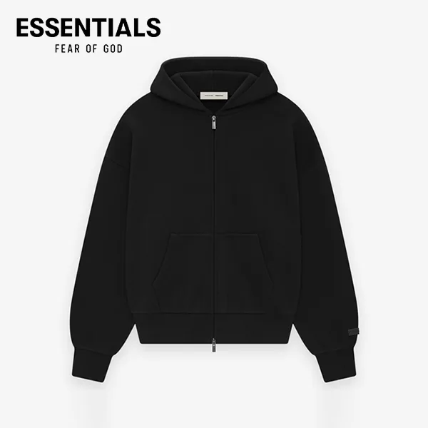 【2色現貨】FEAR OF GOD FOG ESSENTIALS 高街男女背標雙拉鍊加絨連帽衛衣外套開衫帽衫 - ESSENTIALS 衣服 ...