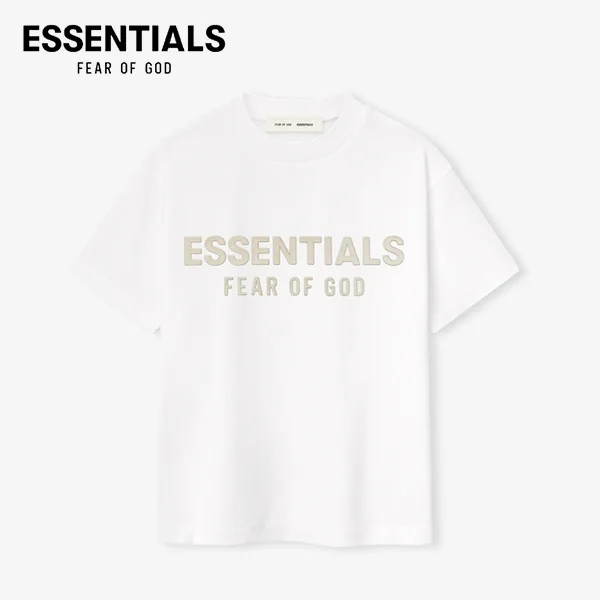 FEAR OF GOD ESSENTIALS 新款字母印花美潮高街純棉短袖T恤 FEAR OF GOD ESSENTIALS 新款字母印花美潮高街純棉短袖T恤