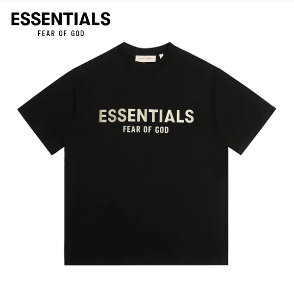 FEAR OF GOD ESSENTIALS 新款字母印花美潮高街純棉短袖T恤 FEAR OF GOD ESSENTIALS 新款字母印花美潮高街純棉短袖T恤
