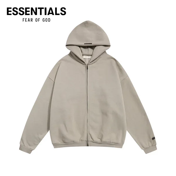 FOG ESSENTIALS 第九季複線高街休閒寬鬆壓印系列拉鍊外套連帽衫 FOG ESSENTIALS 第九季複線高街休閒寬鬆壓印系列拉鍊外套連帽衫