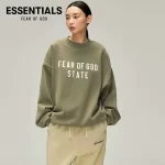 FEAR OF GOD ESSENTIALS 複線高街 90's 廓形圓領衛衣