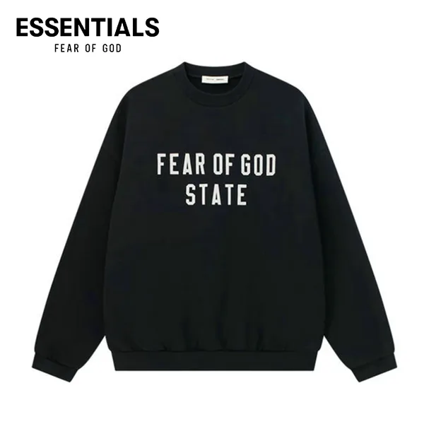 FEAR OF GOD ESSENTIALS 複線高街 90's 廓形圓領衛衣