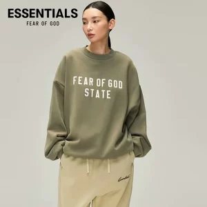 FEAR OF GOD ESSENTIALS 複線高街 90's 廓形圓領衛衣