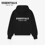FEAR OF GOD FOG ESSENTIALS 雙拉鍊加絨連帽衛衣外套開衫帽衫