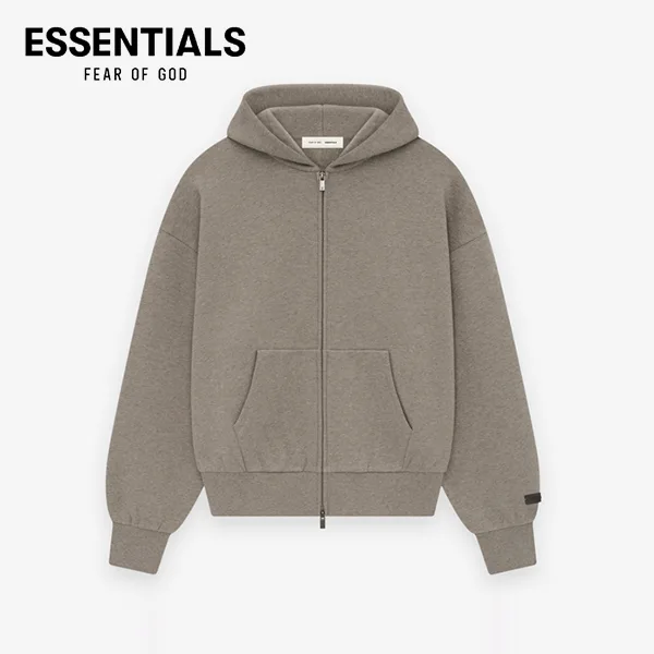 FEAR OF GOD FOG ESSENTIALS 雙拉鍊加絨連帽衛衣外套開衫帽衫 FEAR OF GOD FOG ESSENTIALS 雙拉鍊加絨連帽衛衣外套開衫帽衫