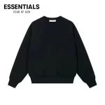 FOG ESSENTIALS 後幅字母拉絲壓花加絨圓領衛衣