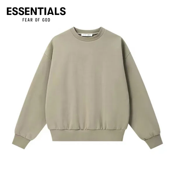FOG ESSENTIALS 後幅字母拉絲壓花加絨圓領衛衣