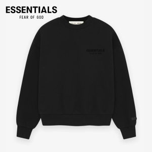 FEAR OF GOD 複線 ESSENTIALS LOGO 男女貼標圓領寬鬆衛衣