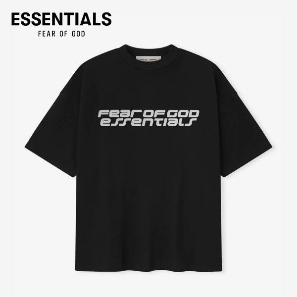 FEAR OF GOD ESSENTIALS 複線胸前雙排字母 LOGO 男女寬鬆落肩圓領短袖T恤 FEAR OF GOD ESSENTIALS 複線胸前雙排字母 LOGO 男女寬鬆落肩圓領短袖 T 恤